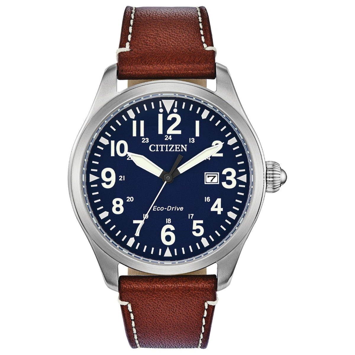 Citizen Men&#39;s BM6838-17L Eco-drive Brown Leather Watch