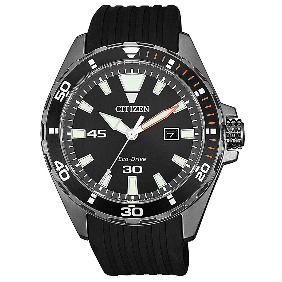 Citizen Men&#39;s BM7455-11E Eco-Drive Black Rubber Watch