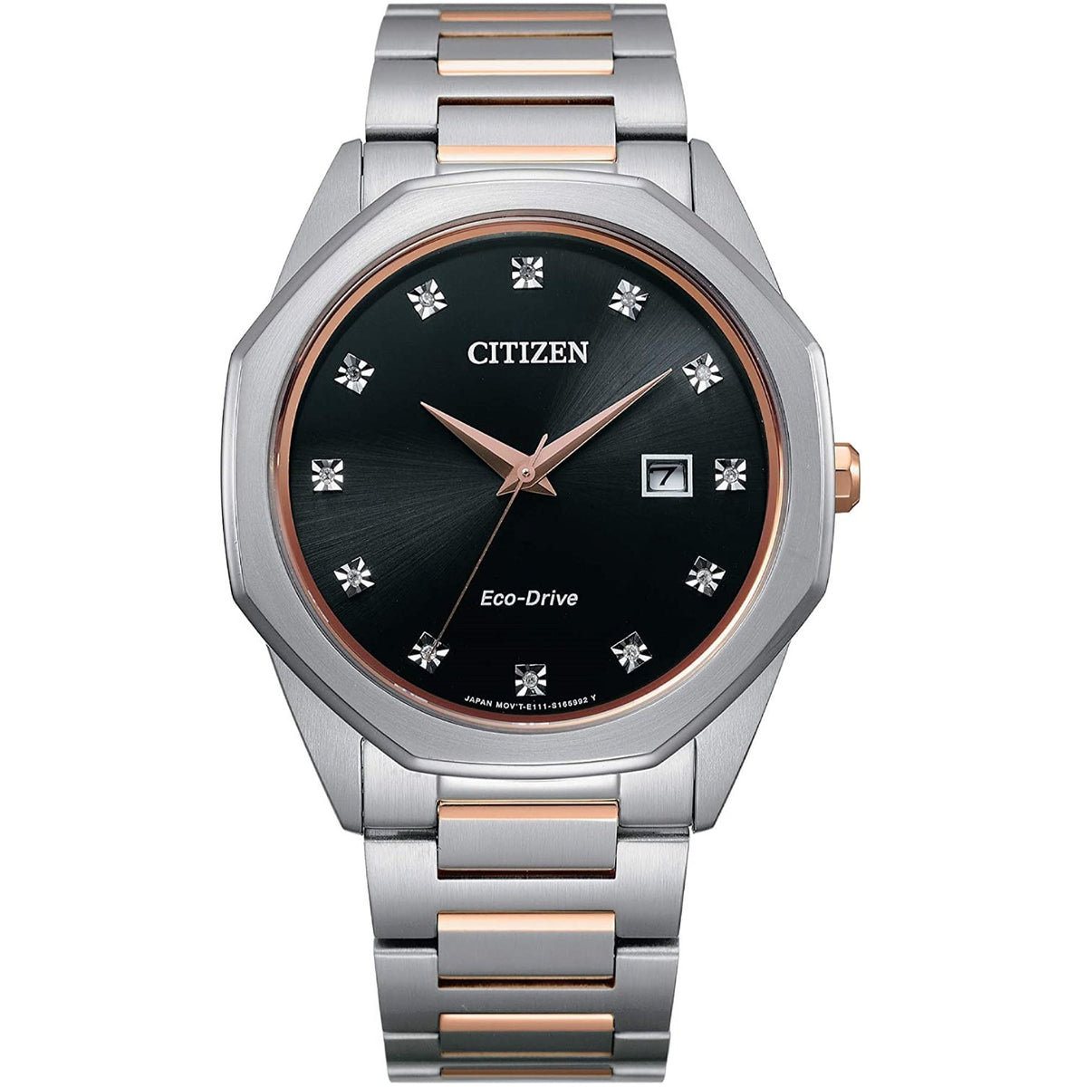 Citizen Men&#39;s BM7496-56G Eco-Drive Diamond Two-Tone Stainless Steel Watch