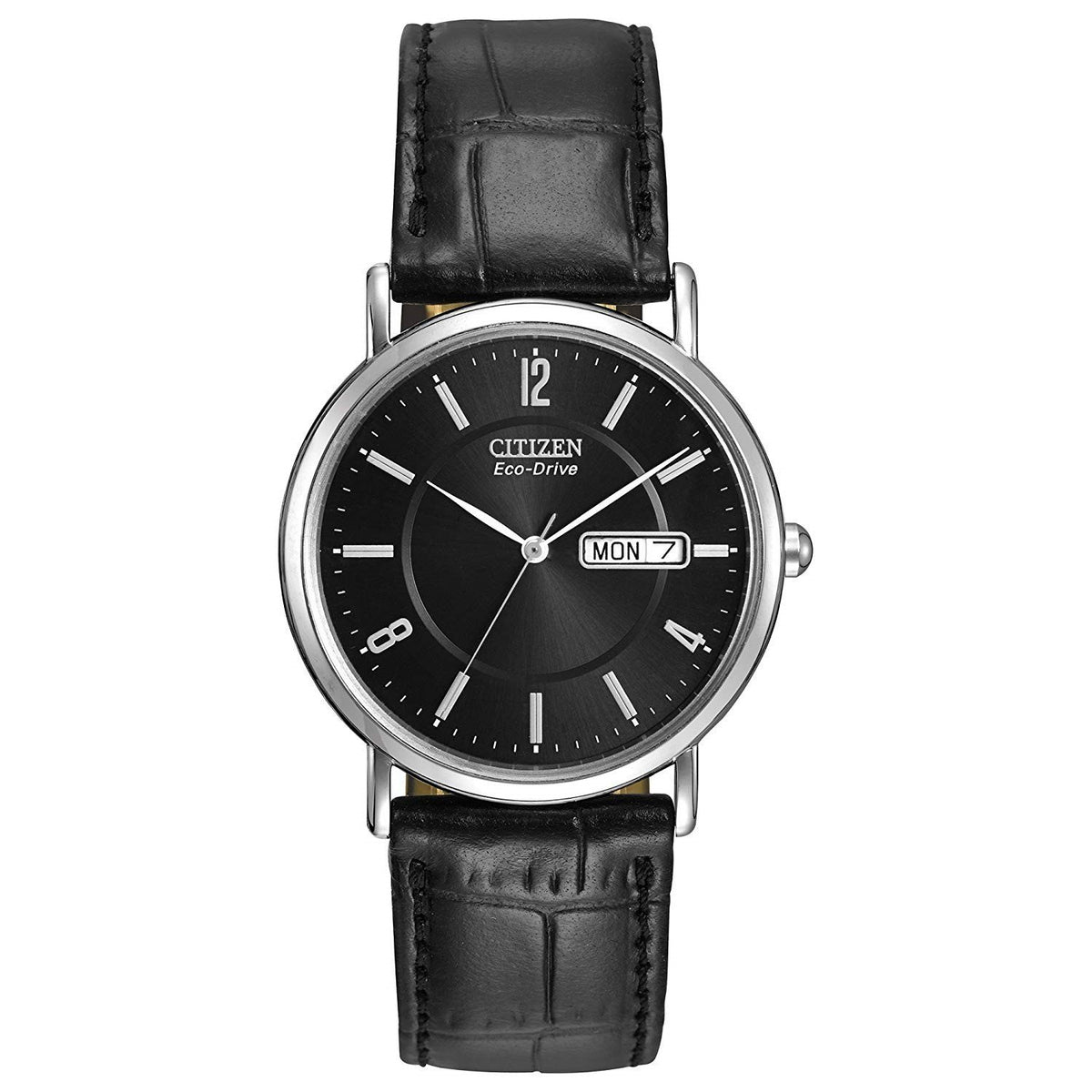 Citizen Men's BM8240-03E Eco-Drive Black Leather Watch