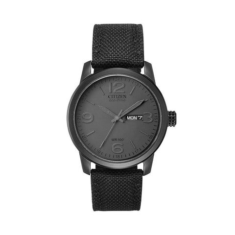 men's dress eco-drive black-brown leather strap watch 44mm bu2013-08e Corso - Men's Eco-Drive BU2013-08E Rose Gold Leather Watch