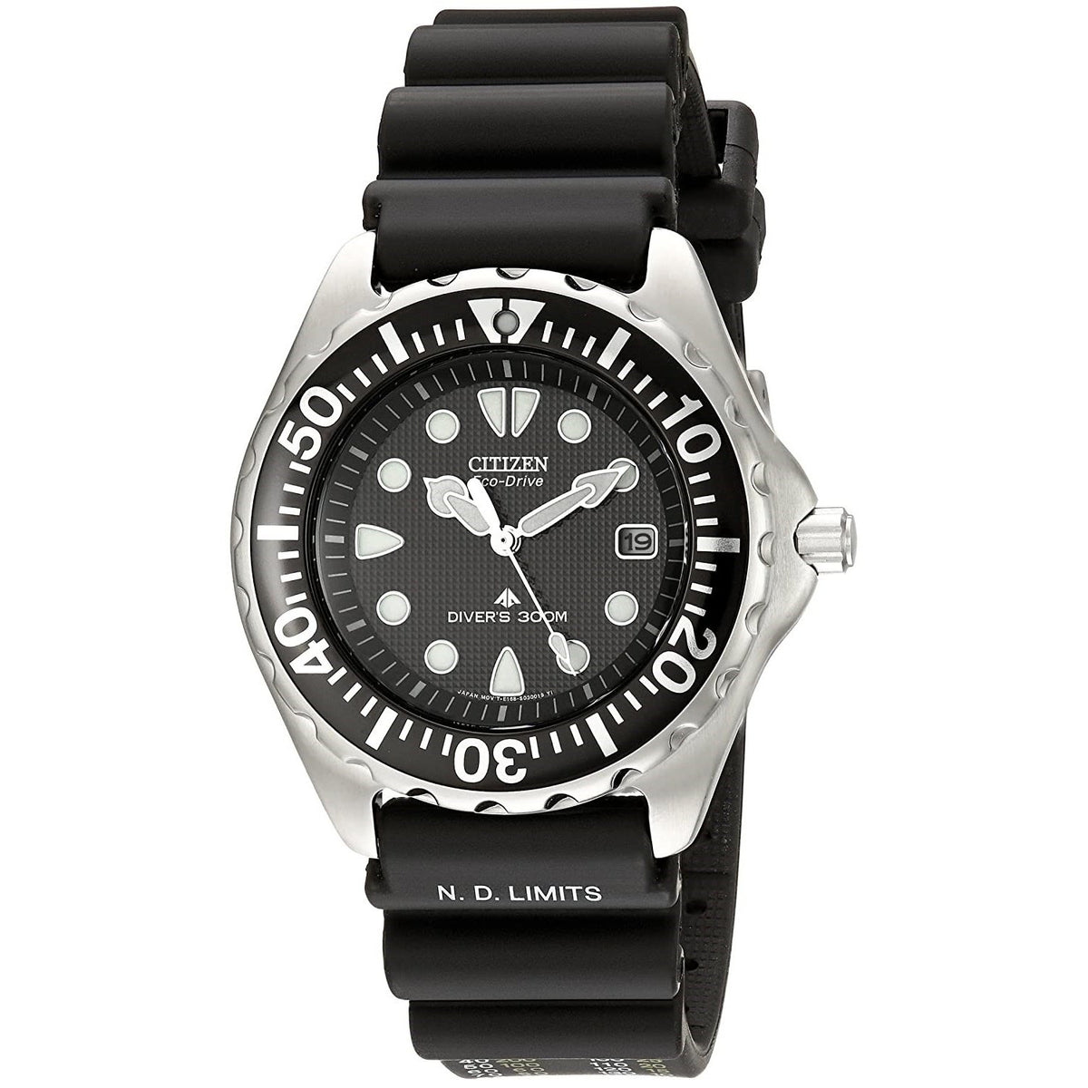Citizen Men&#39;s BN0000-04H Eco-Drive Black Rubber Watch