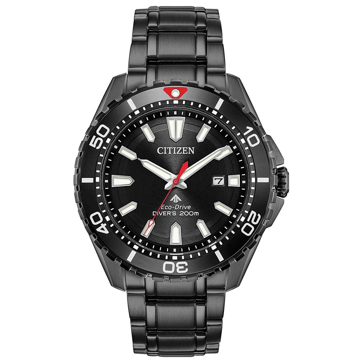 Citizen Men&#39;s BN0195-54E Promaster Diver Black Stainless Steel Watch