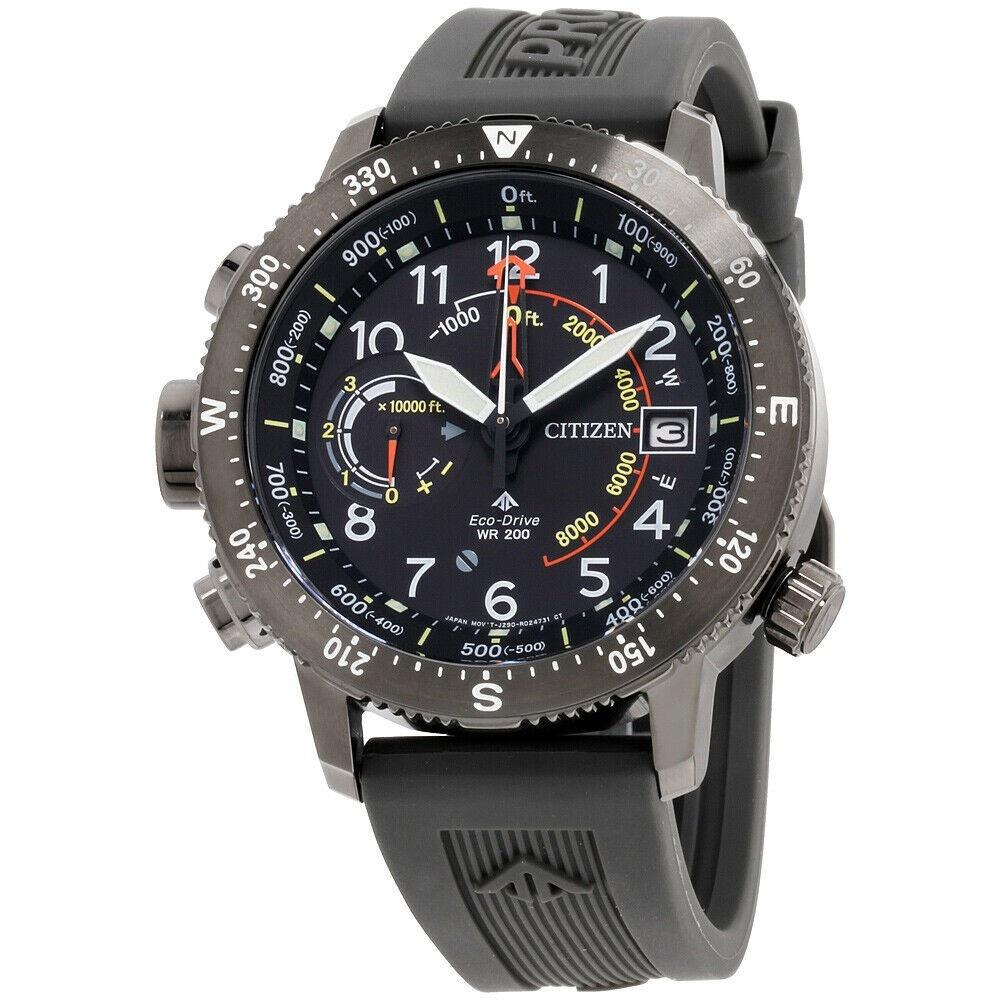 Citizen Men&#39;s BN5057-00E Promaster Altichron Black Silicone Watch