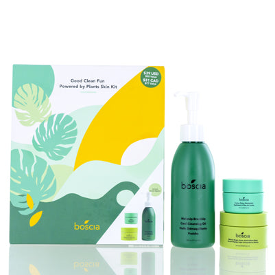 Boscia 3 Piece Good Clean Fun Powered By Plants Skin Set   
