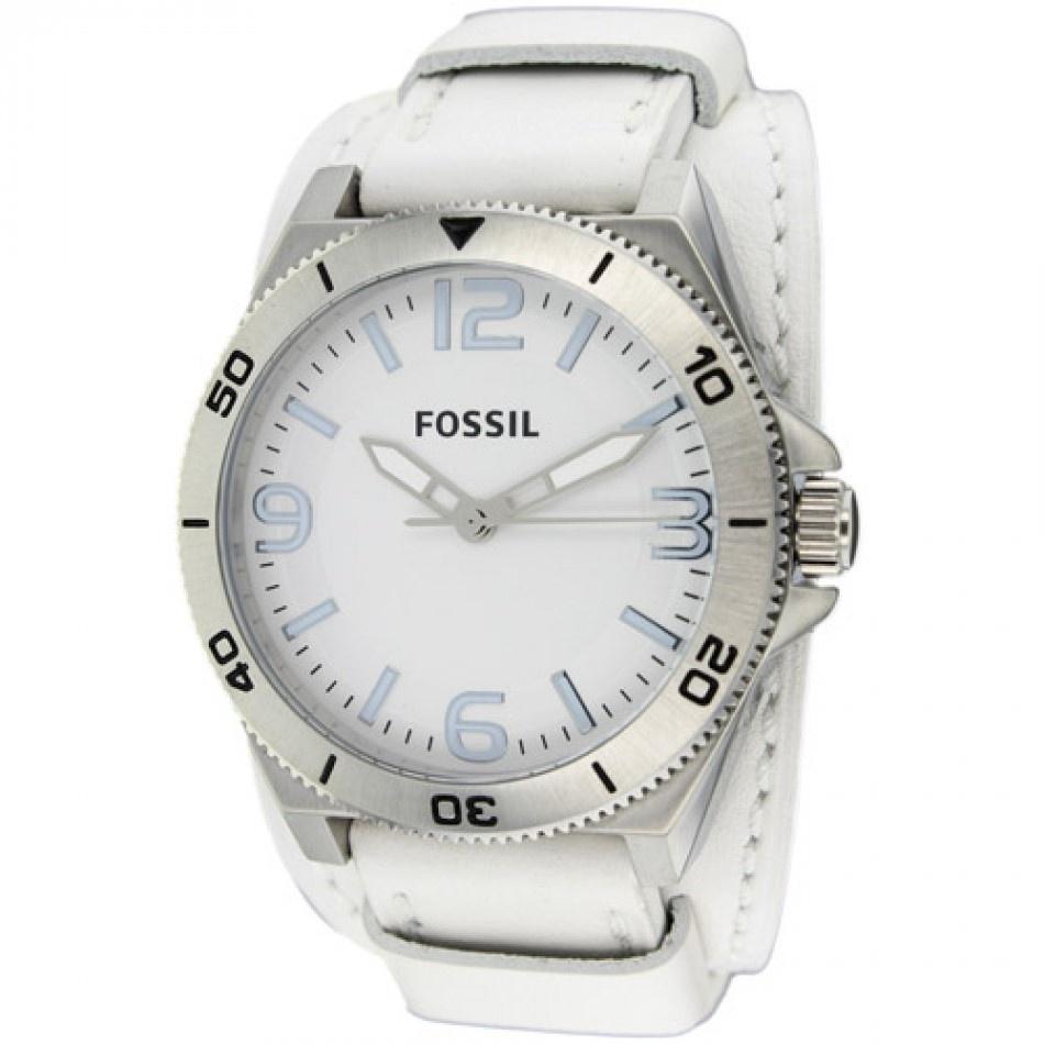 Fossil Men's BQ1168 Classic White Leather Watch
