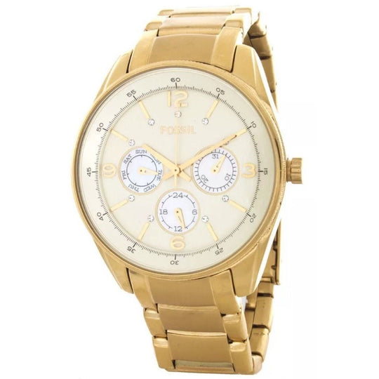 Fossil Men's BQ1475 Justine Gold-Tone Stainless Steel Watch