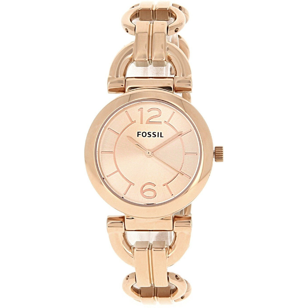 Fossil Women's BQ1602 D-Link Rose-Tone Stainless Steel Watch