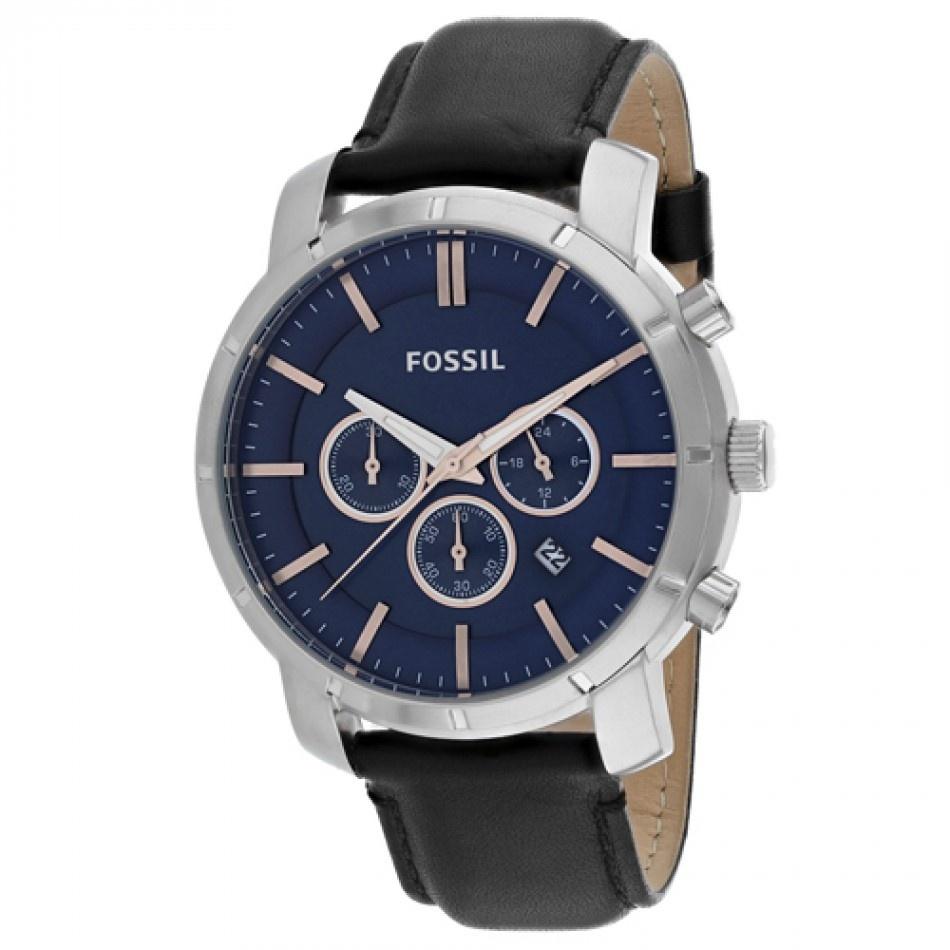 Fossil Men's BQ2158 Grant Black Leather Watch