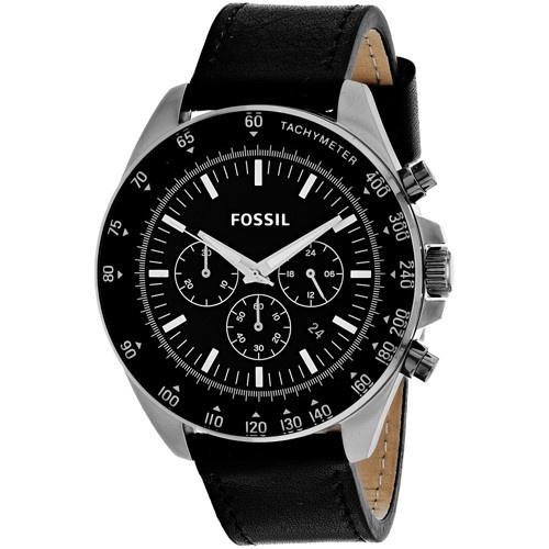 Fossil Men's BQ2170 Classic Chronograph Black Leather Watch