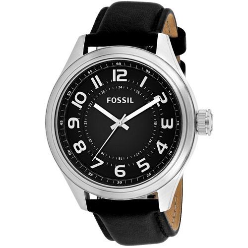 Fossil Men's BQ2244 Classic Black Leather Watch