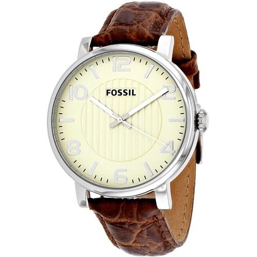 Fossil Men's BQ2249 Authentic Brown Leather Watch