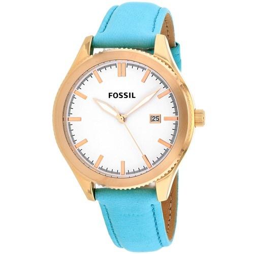 Fossil Women's BQ3271 Classic Teal Leather Watch