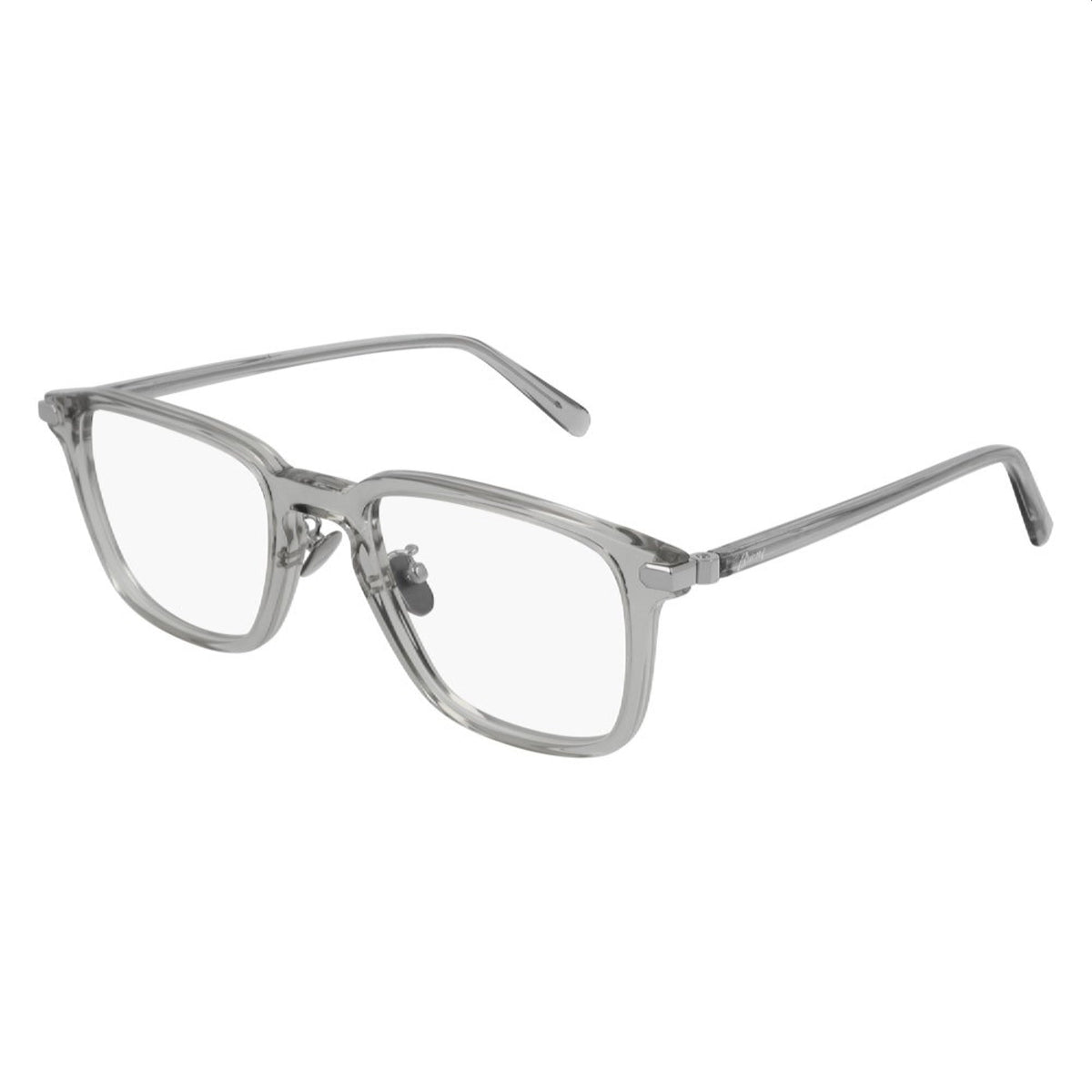 Brioni Men's Sunglasses Spring Summer 2019 Grey Transparent Demo Lens Demo Lens SIlver BR0057O 004