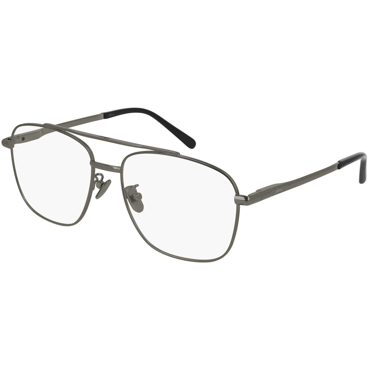 Brioni Men's Sunglasses Spring Summer 2020 Black Transparent Demo Lens Demo Lens Gold BR0076O 001