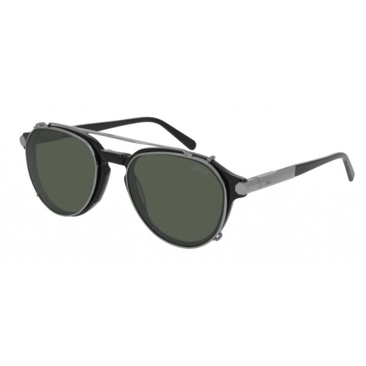 Brioni Men's Sunglasses Spring Summer 2020 Black Yellow Nylon Nylon Shiny BR0077S 001