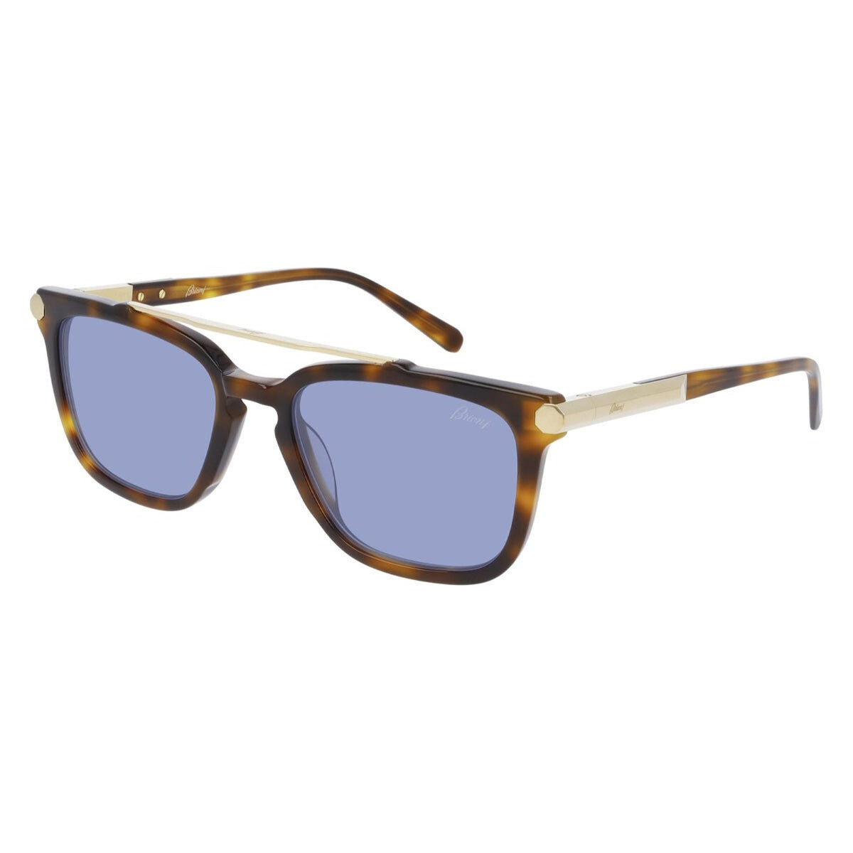 Brioni Men's Sunglasses Spring Summer 2020 Havana Blue Nylon Nylon Gold BR0078S 002