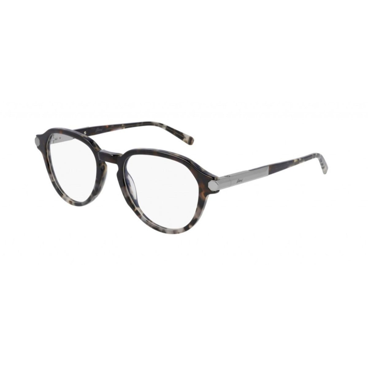 Brioni Men's Sunglasses Fall Winter 2020 Havana Transparent Demo Lens Demo Lens Ivory BR0079O 004