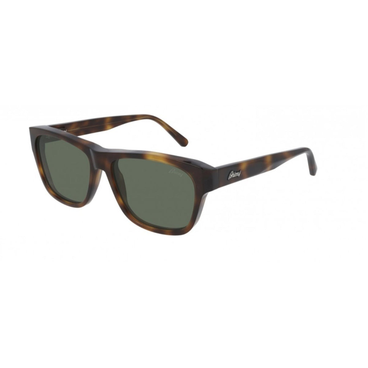 Brioni Men&#39;s Sunglasses Fall Winter 2020 Havana Green Nylon Nylon Shiny BR0081S 002