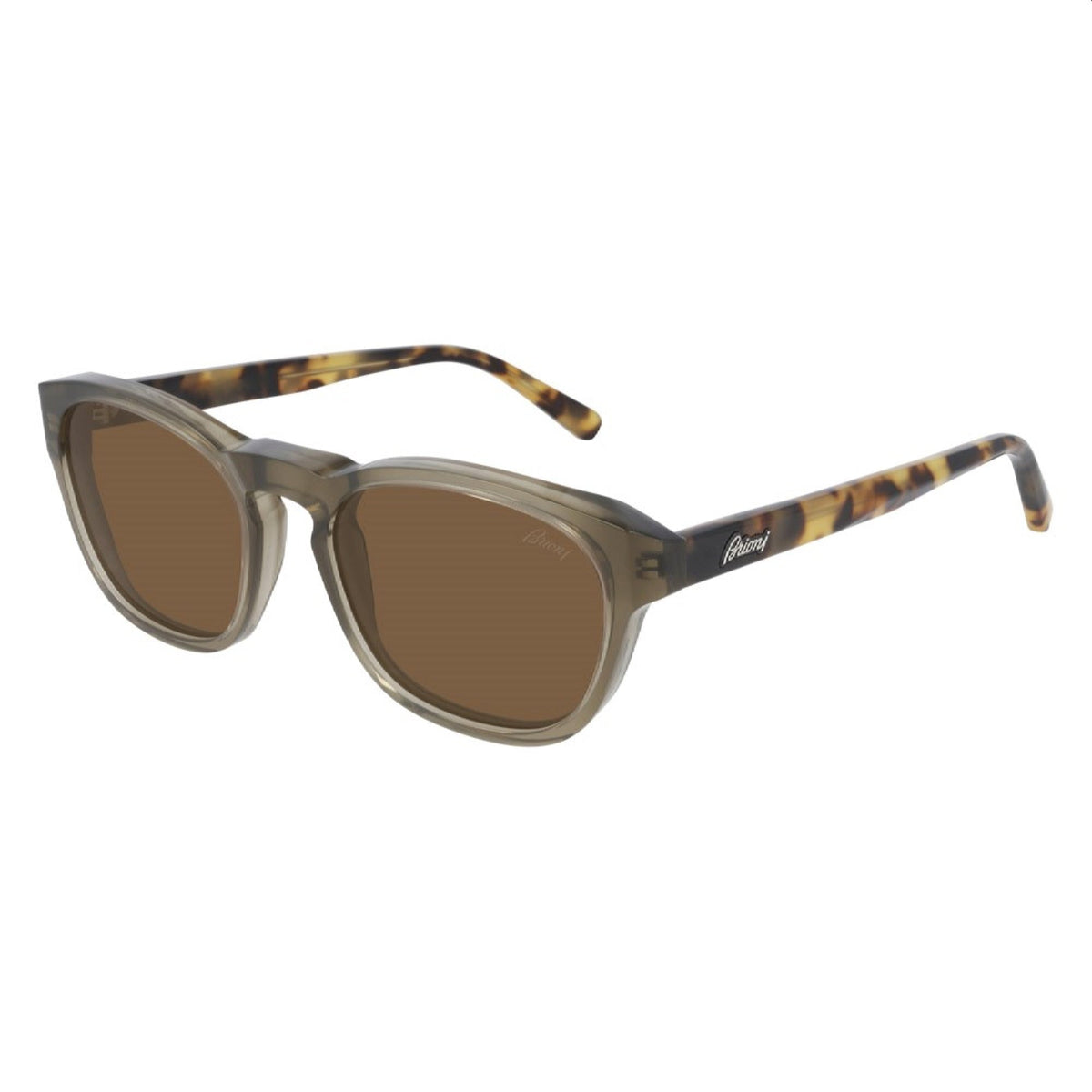 Brioni Men's Sunglasses Fall Winter 2020 Brown Brown Nylon Nylon Shiny BR0082S 003