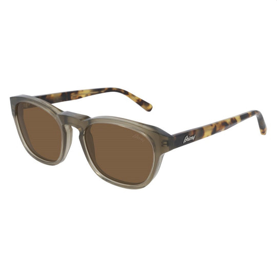 Brioni Men's Sunglasses Fall Winter 2020 Brown Brown Nylon Nylon Shiny BR0082S 003