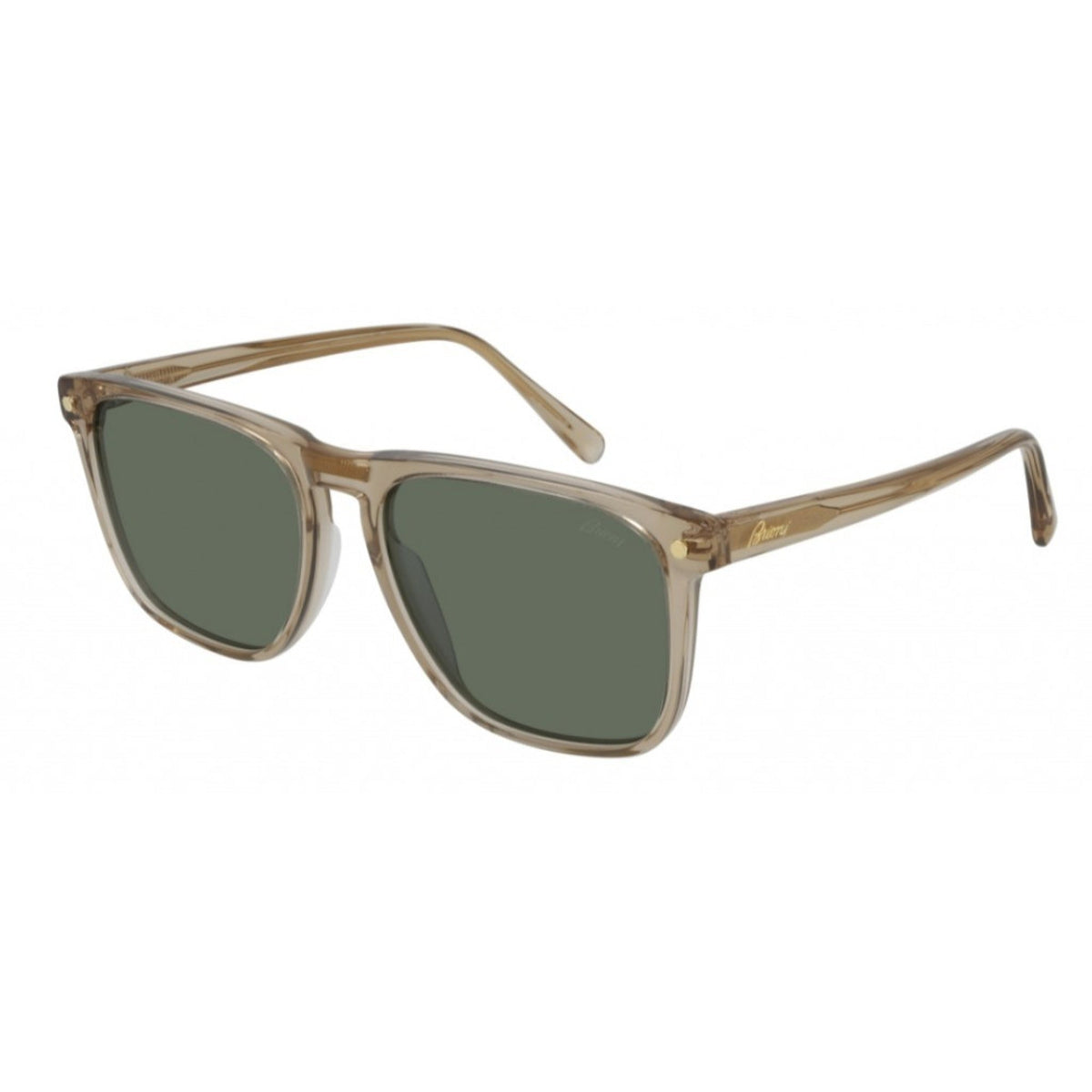 Brioni Men's Sunglasses Spring Summer 2021 Brown Green Nylon Nylon Transparent BR0086S 004