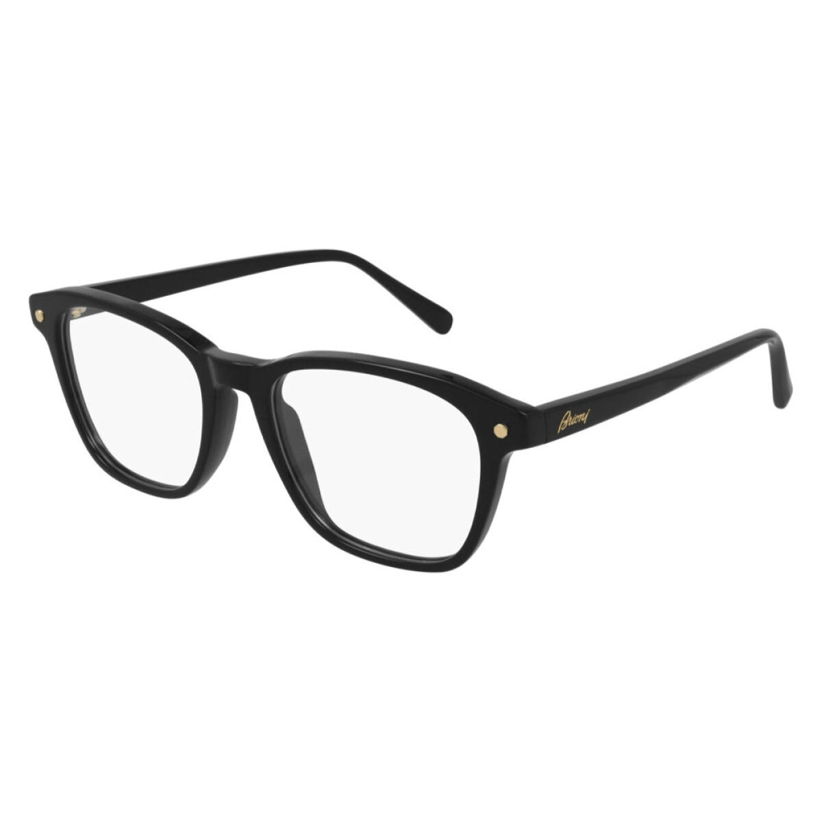 Brioni Men's Sunglasses Spring Summer 2021 Black Transparent Demo Lens Demo Lens Shiny BR0087O 005