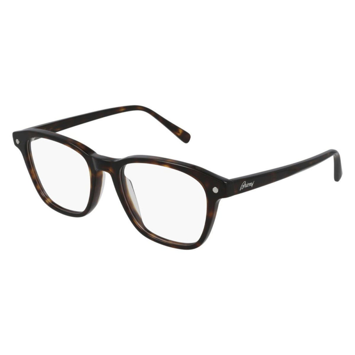 Brioni Men's Sunglasses Spring Summer 2021 Havana Transparent Demo Lens Demo Lens Shiny BR0087O 006