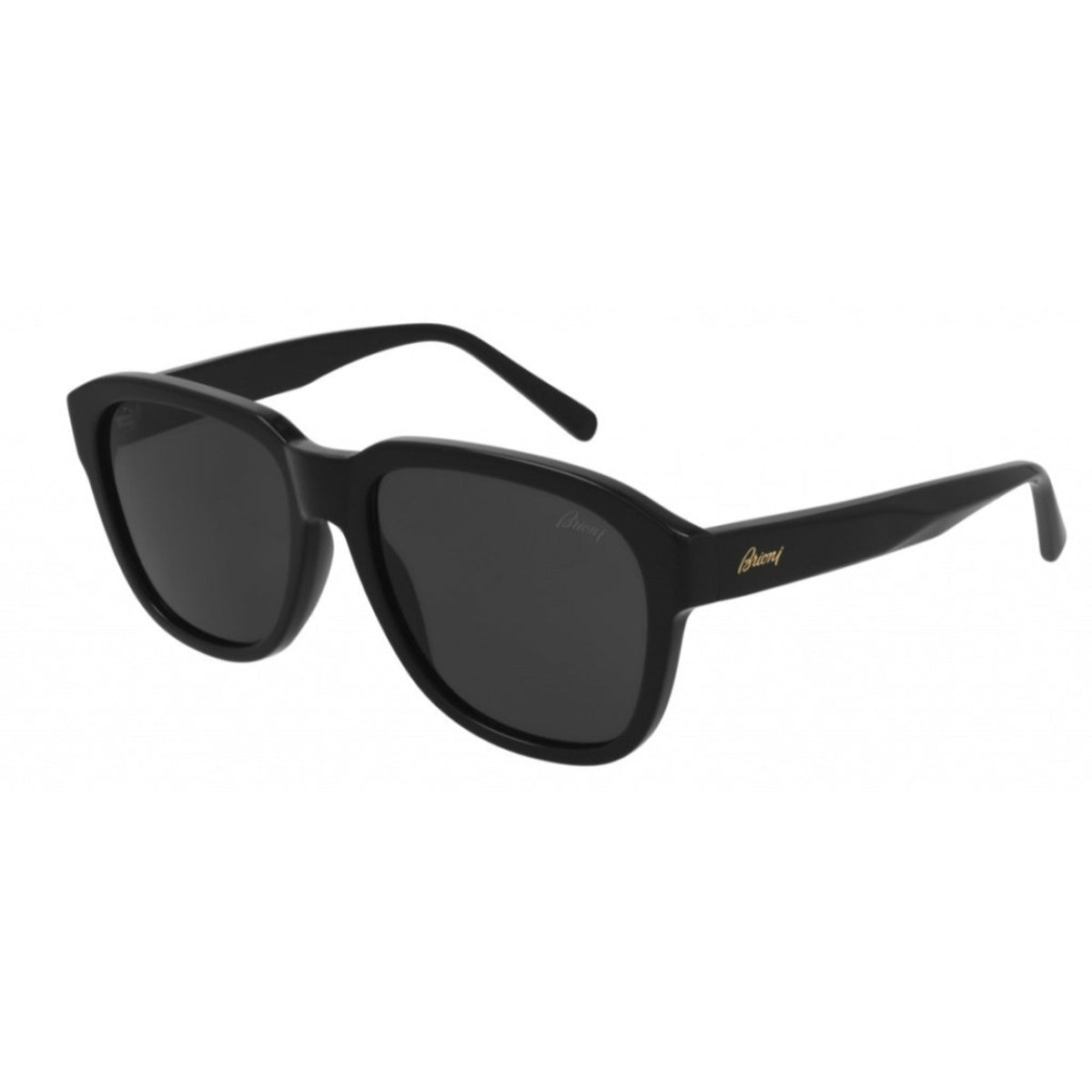 Brioni Men's Sunglasses Spring Summer 2021 Black Grey Nylon Nylon Shiny BR0088S 001