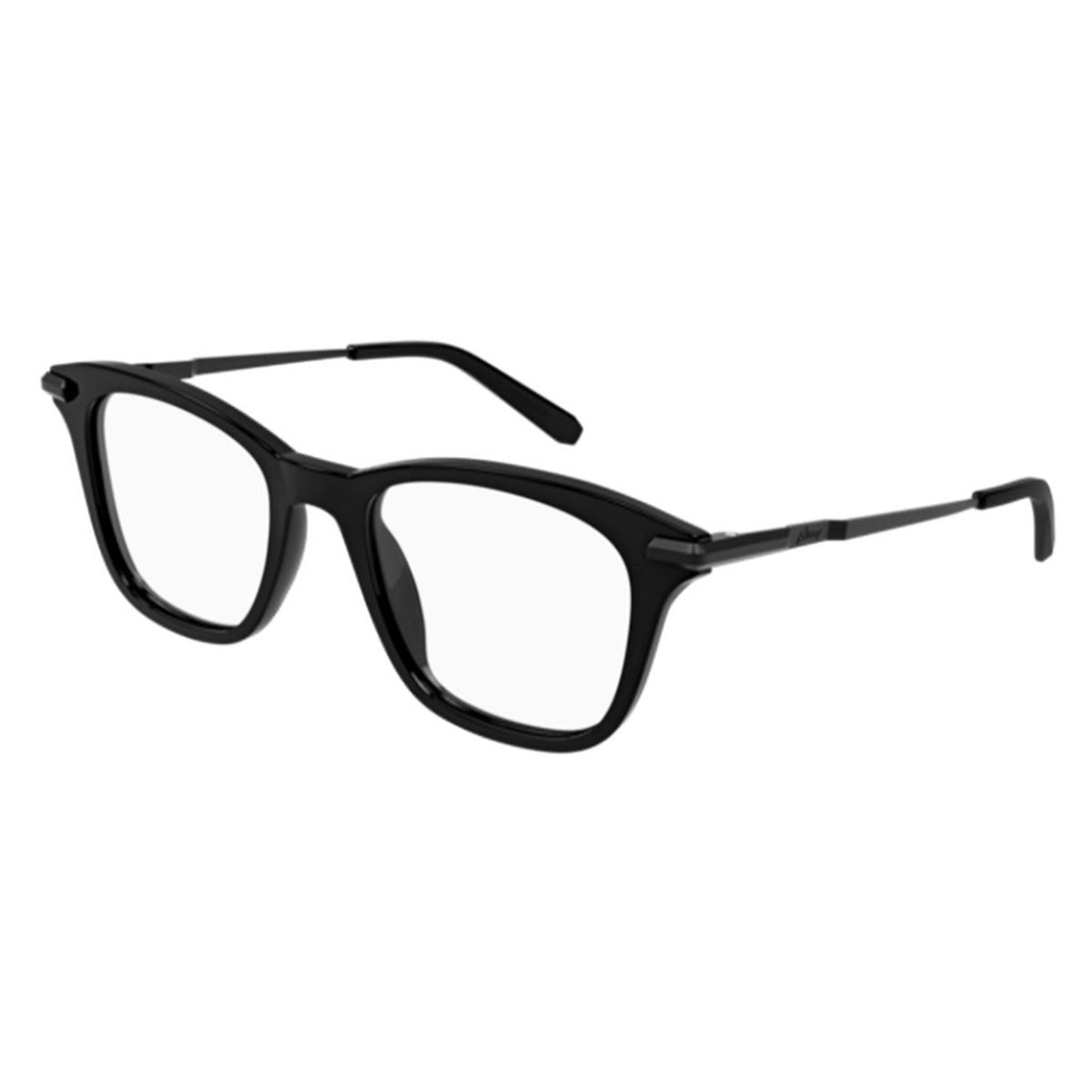 Brioni Men's Sunglasses Fall Winter 2021 Black Transparent Demo Lens Demo Lens Shiny BR0095O 001