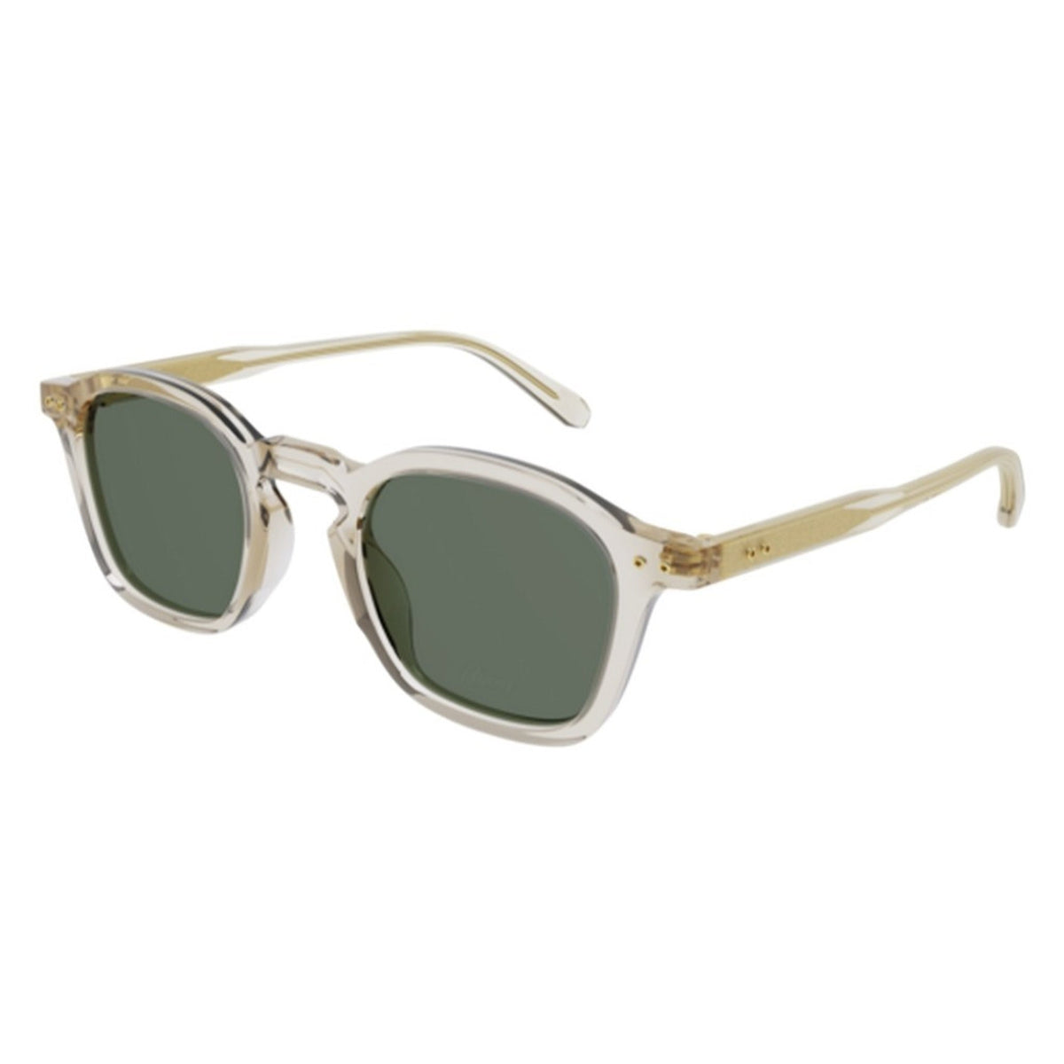 Brioni Men's Sunglasses Spring Summer 2022 Beige Green CR 39 CR 39 Transparent BR0097S 003