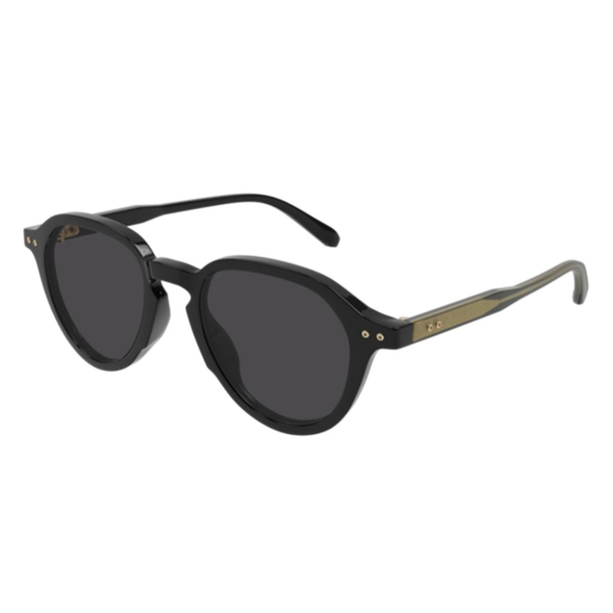 Brioni Men's Sunglasses Spring Summer 2022 Black Grey CR 39 CR 39 Shiny BR0098S 001
