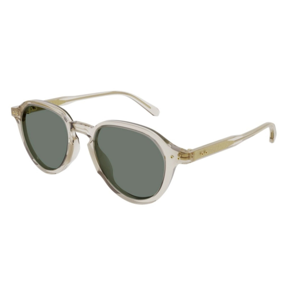 Brioni Men's Sunglasses Spring Summer 2022 Beige Green CR 39 CR 39 Transparent BR0098S 004