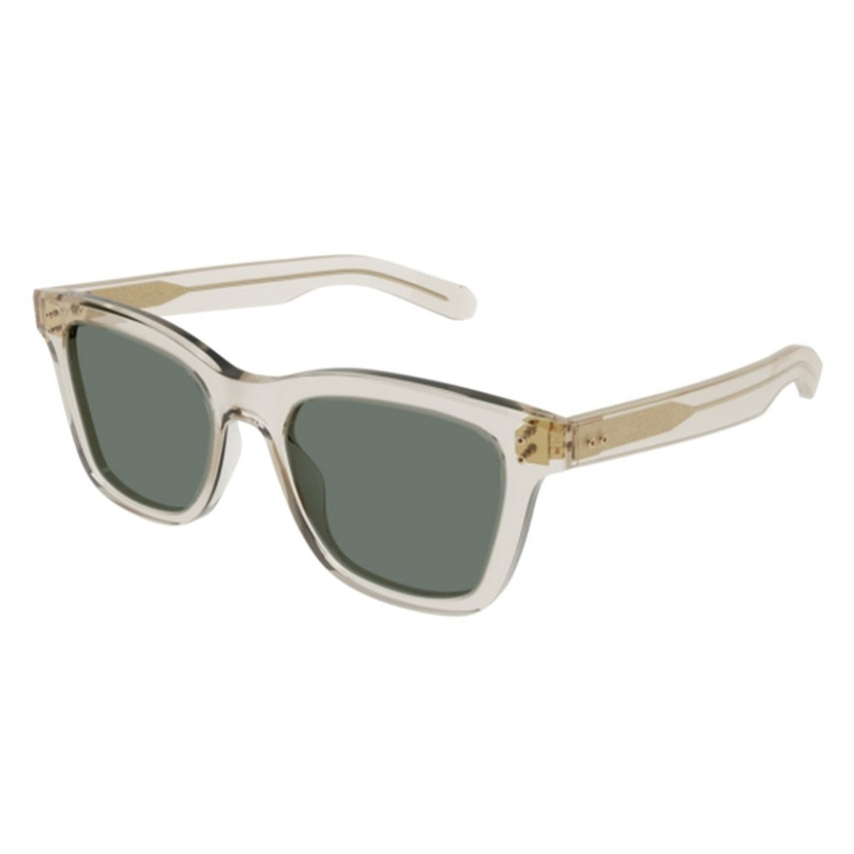 Brioni Men's Sunglasses Spring Summer 2022 Beige Green CR 39 CR 39 Transparent BR0099S 004