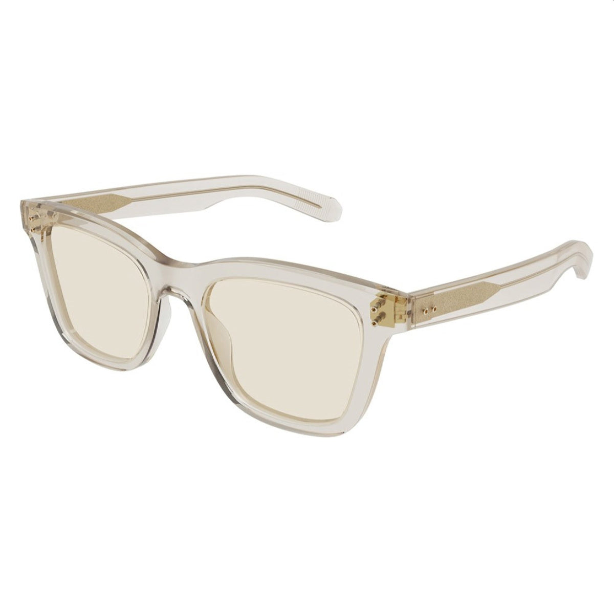 Brioni Men's Sunglasses Spring Summer 2022 Beige Yellow Nylon Nylon Transparent BR0099S 005