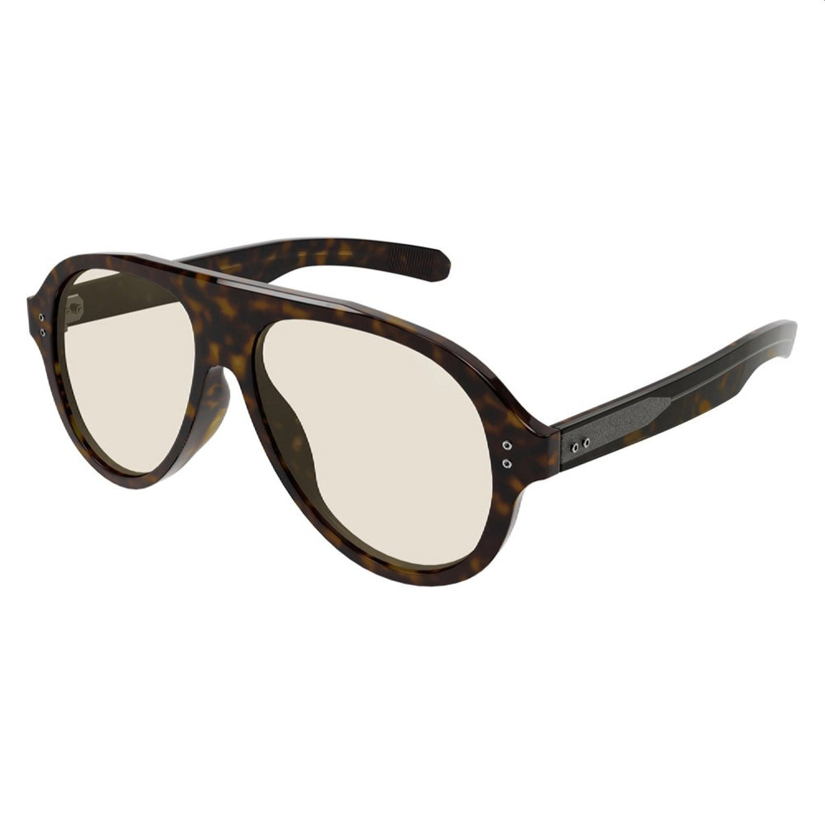 Brioni Men's Sunglasses Spring Summer 2022 Havana Yellow Nylon Nylon Dark BR0100S 005