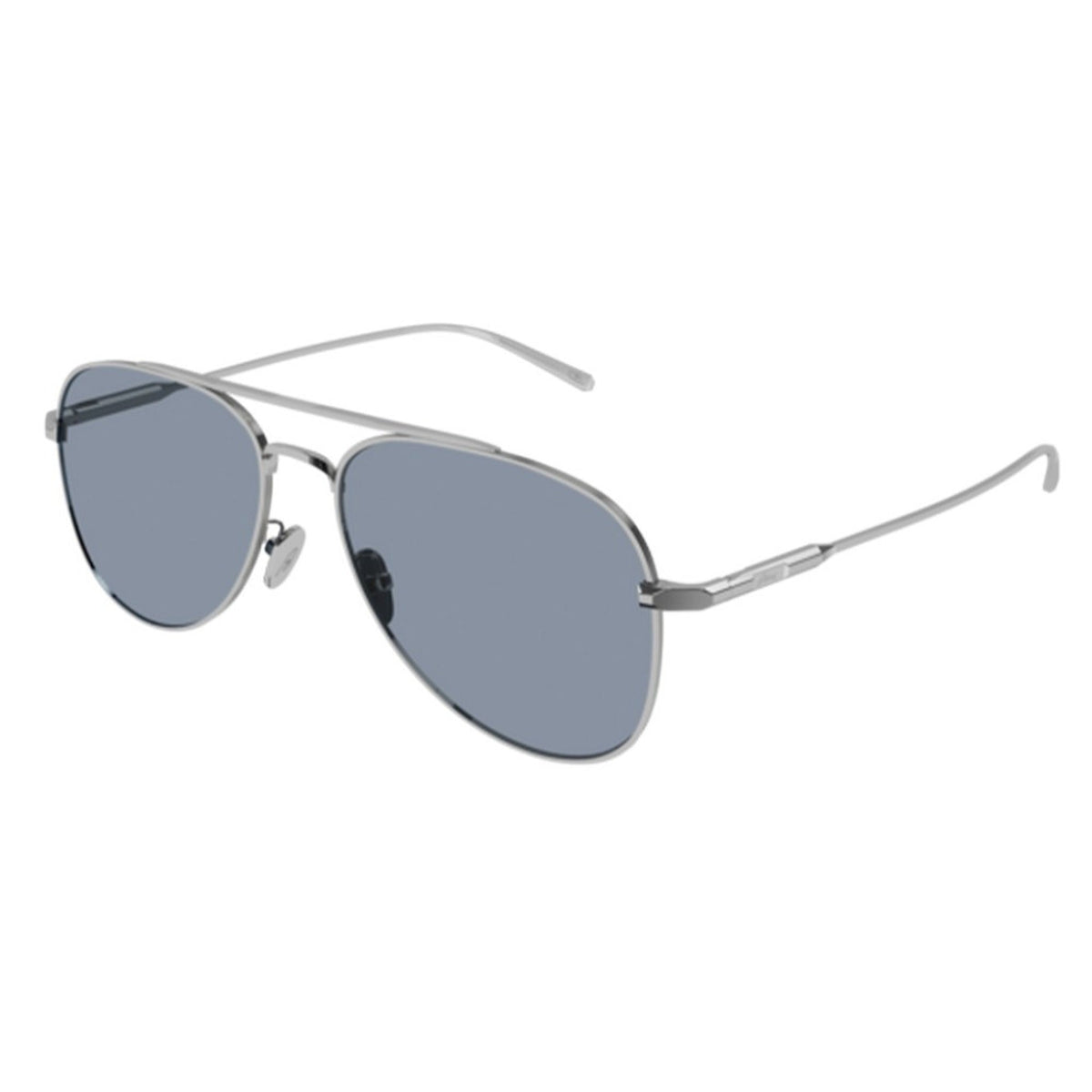 Brioni Men's Sunglasses Spring Summer 2022 Silver Grey Nylon Nylon Shiny BR0102S 002