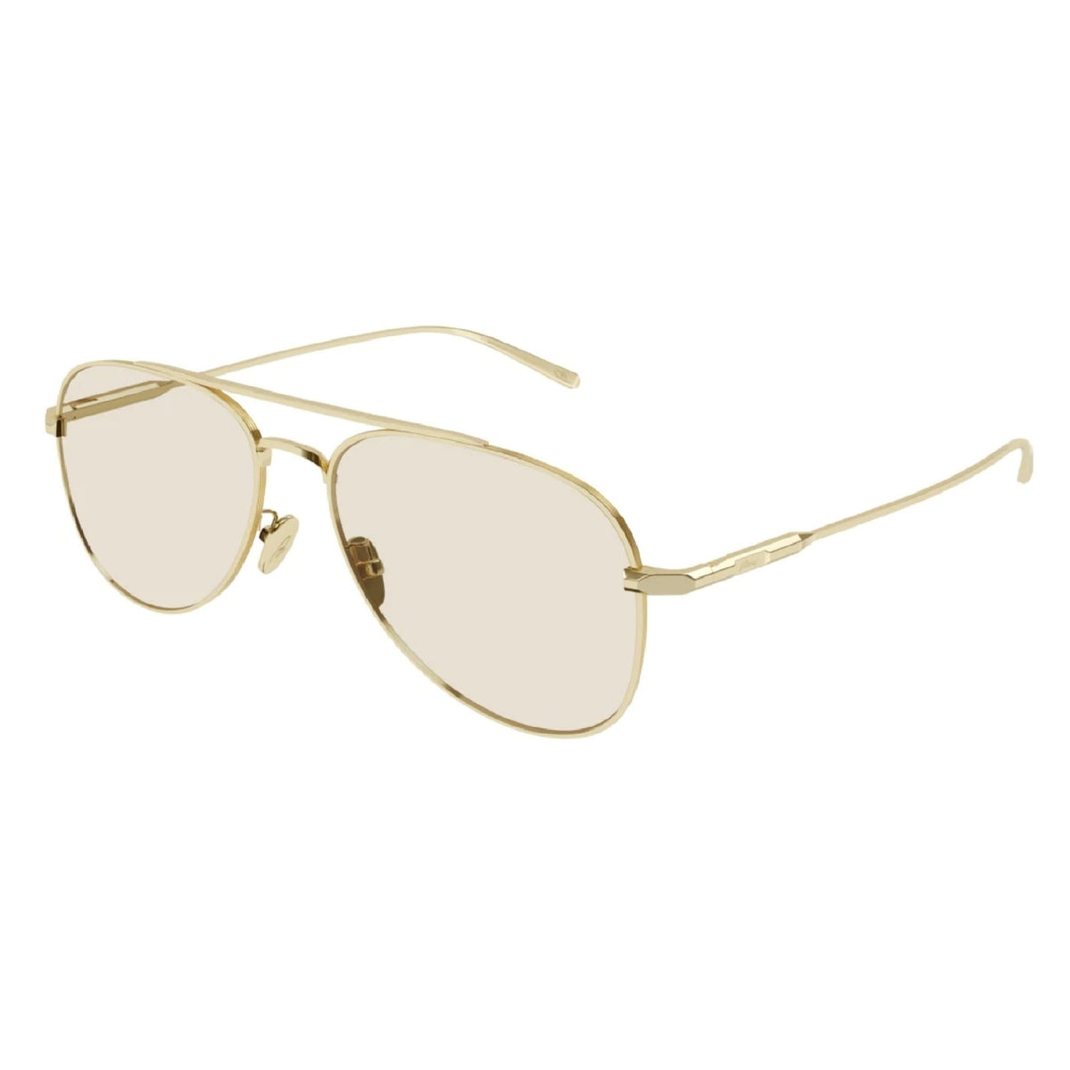 Brioni Men's Sunglasses Spring Summer 2022 Gold Yellow Nylon Nylon Light BR0102S 004