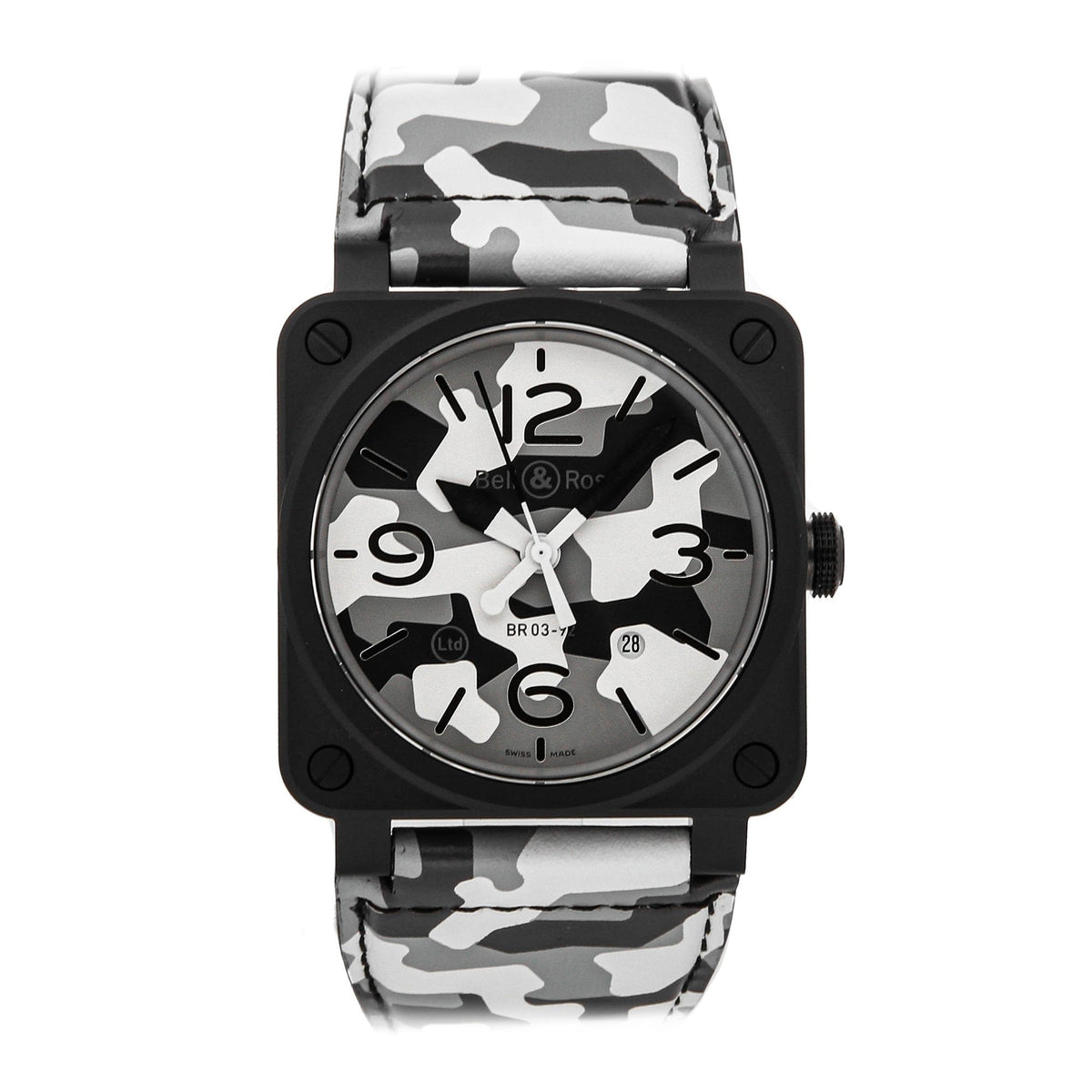 Bell & Ross Men's BR0392-CG-CE-SCA Instruments Camouflage Leather Watch