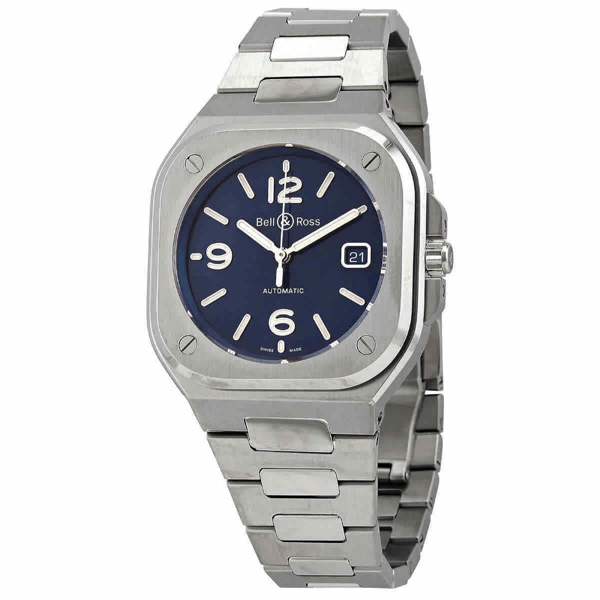 Bell & Ross Men's BR05A-BLU-ST-SST BR 05 Blue Steel Stainless Steel Watch