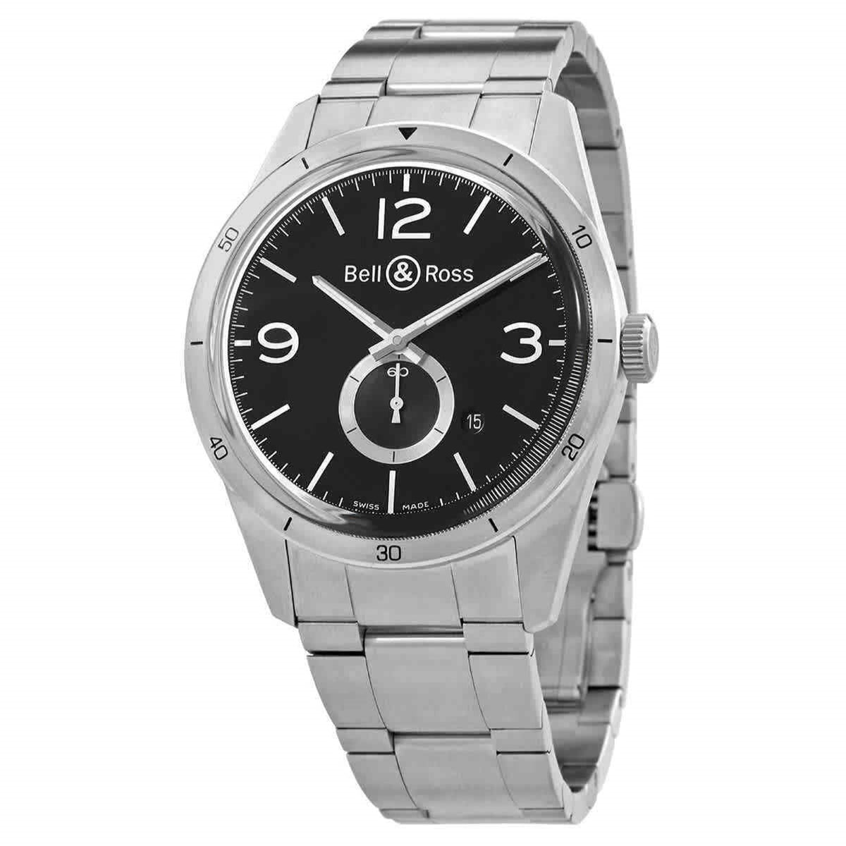 Bell & Ross Men's BRV123-BS-ST-SST Vintage Stainless Steel Watch