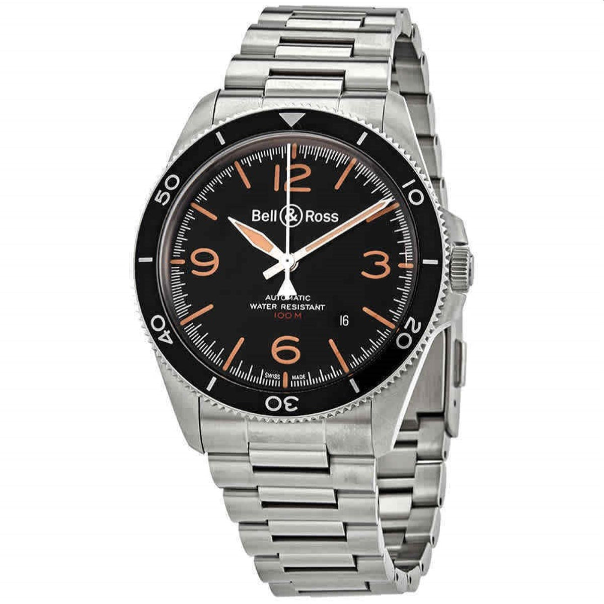 Bell & Ross Men's BRV292-HER-ST-SST Heritage Stainless Steel Watch