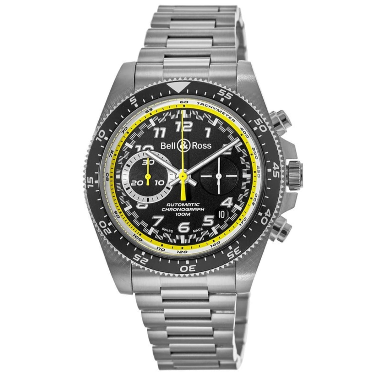 Bell & Ross Men's BRV394-RS20-SST Vintage Chronograph Stainless Steel Watch