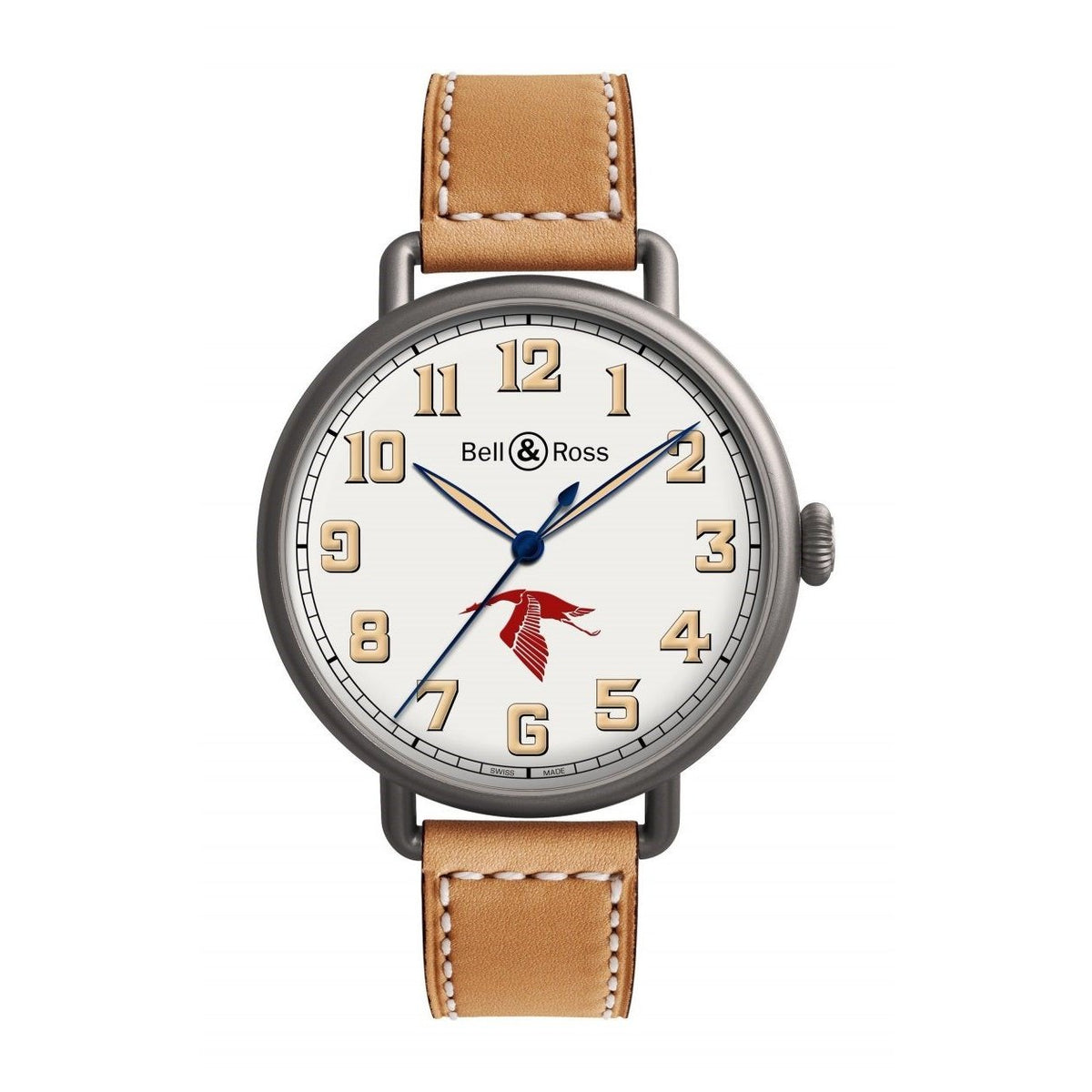 Bell & Ross Men's BRWW192-GUYNEMER Vintage   Brown Leather Watch