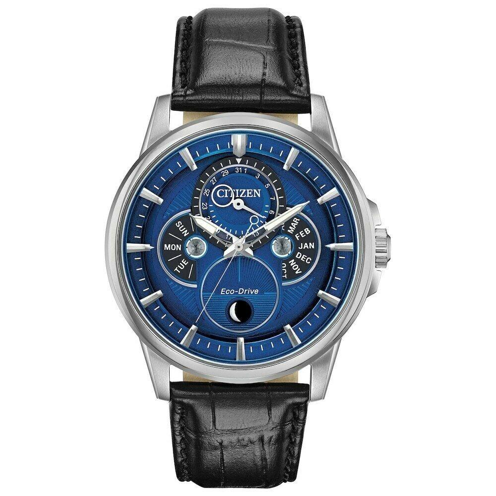 Citizen Men's BU0050-02L Calendrier Black Leather Watch