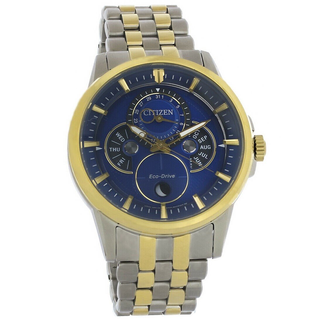 Citizen Men&#39;s BU0054-52L Calendrier Two-Tone Stainless Steel Watch