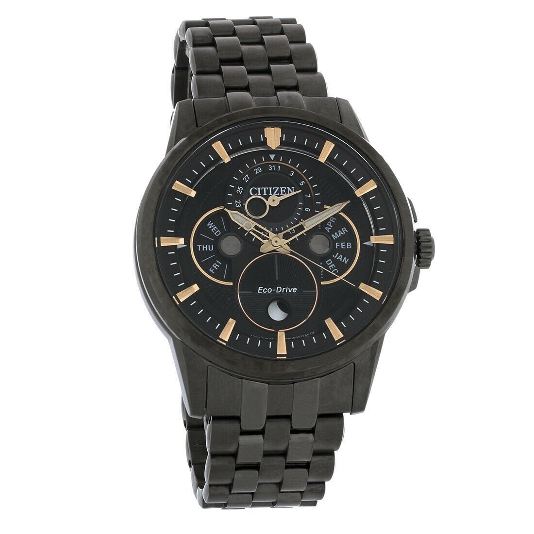 Citizen Men&#39;s BU0057-54E Eco-Drive Black Stainless Steel Watch