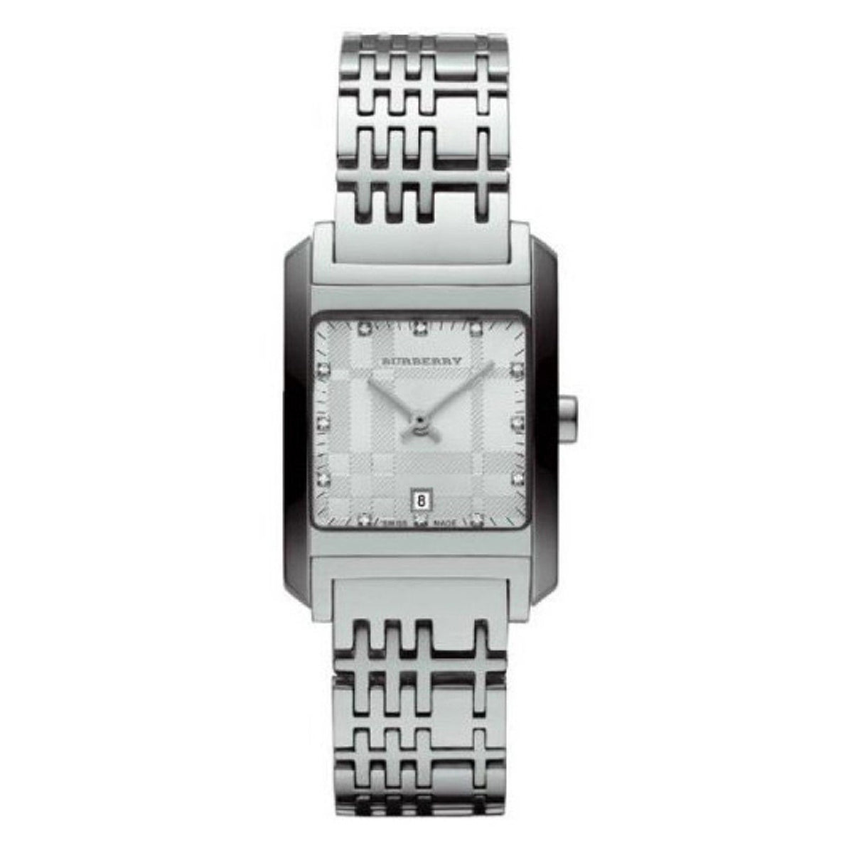 Burberry Women&#39;s BU1583 Heritage Diamond Stainless Steel Watch