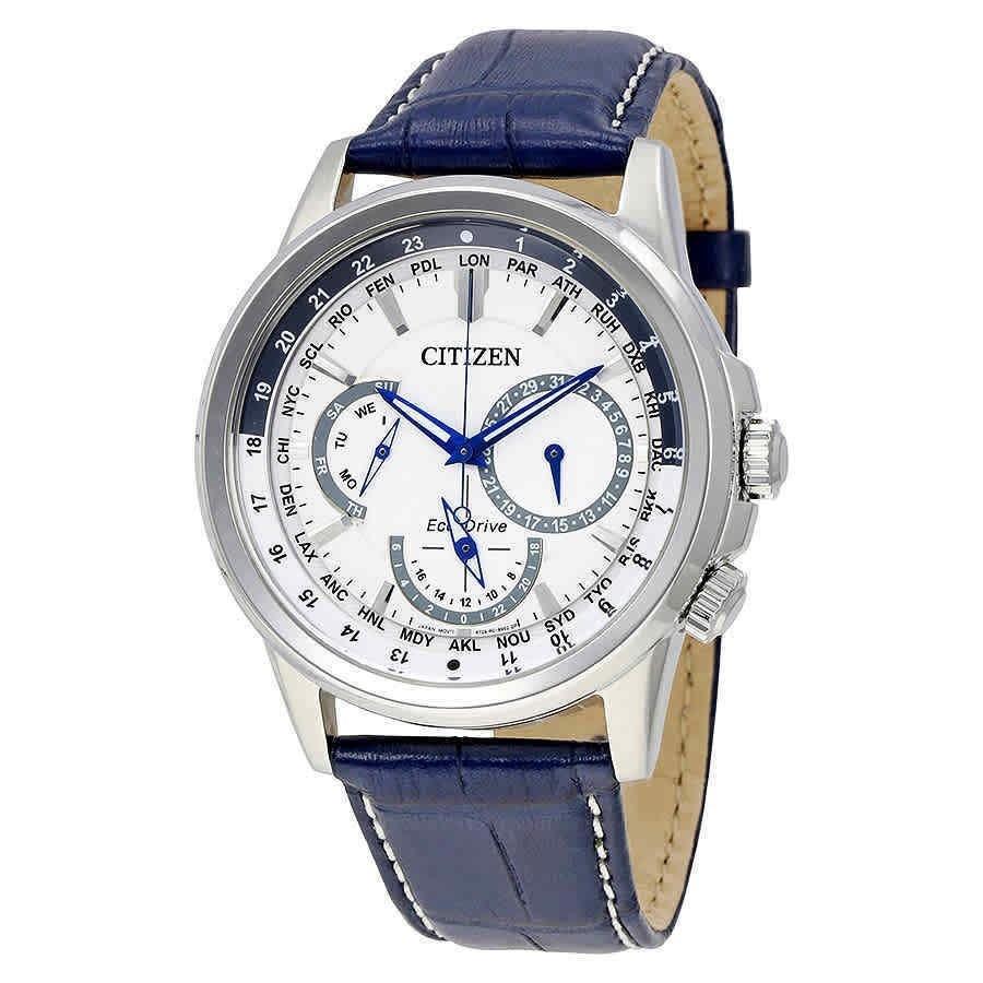 Citizen Men&#39;s BU2020-02A Calendrier Blue Leather Watch