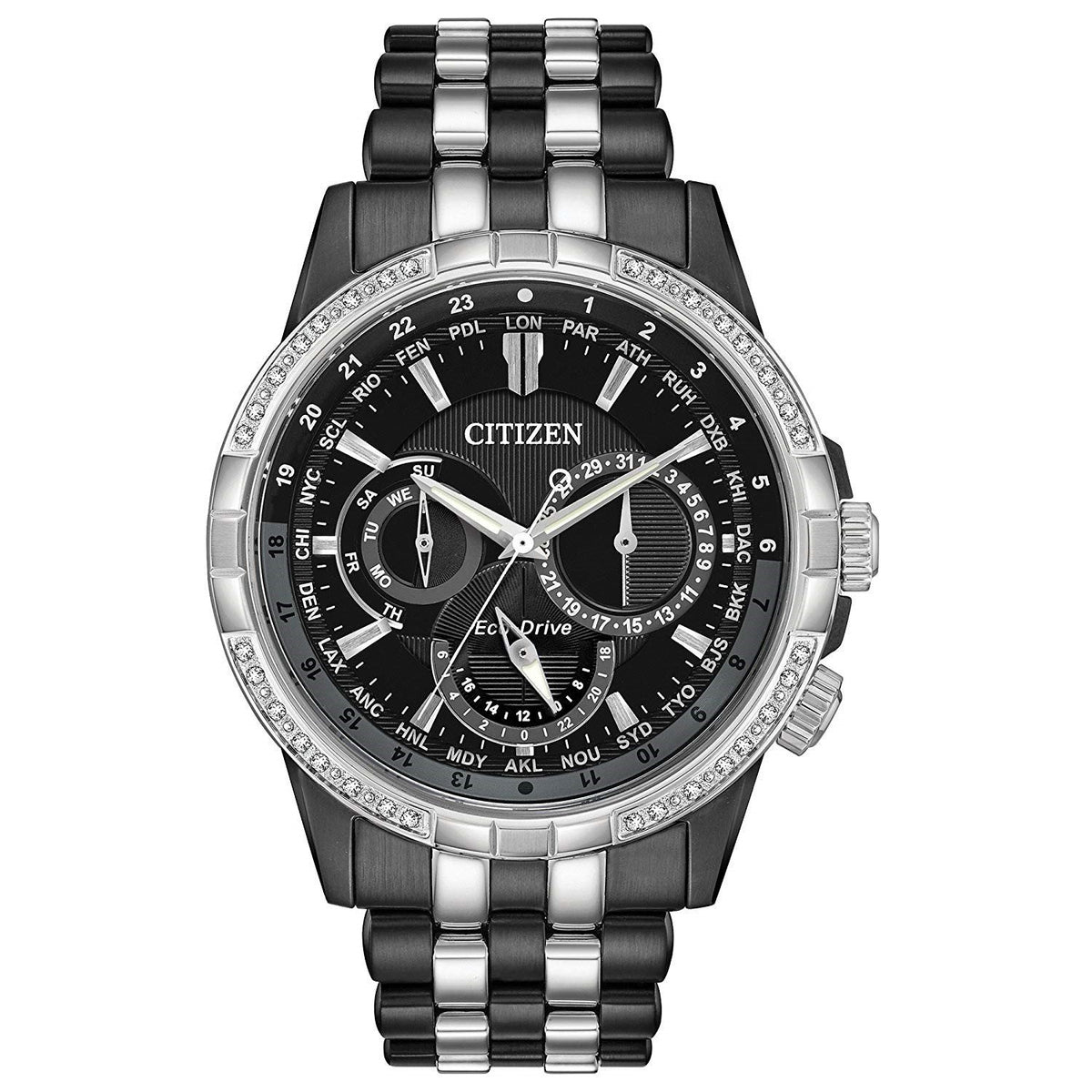 Citizen Men&#39;s BU2088-50E Calendrier Two-Tone Stainless Steel Watch